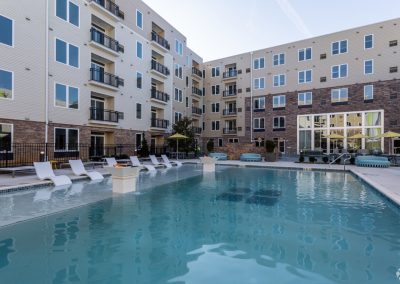 Resort Style pool and sundeck at the Residences at Bentwood